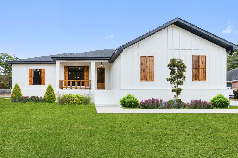 Custom home farmhouse design on the MS Gulf Coast.